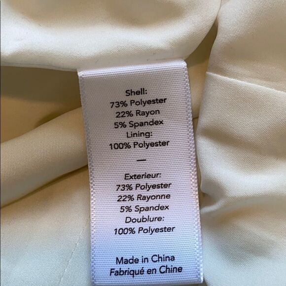 Revolve Likely Manhatten Sleeveless Knee Length Back Zip‎ Shift Dress Cream 10 - Picture 8 of 9